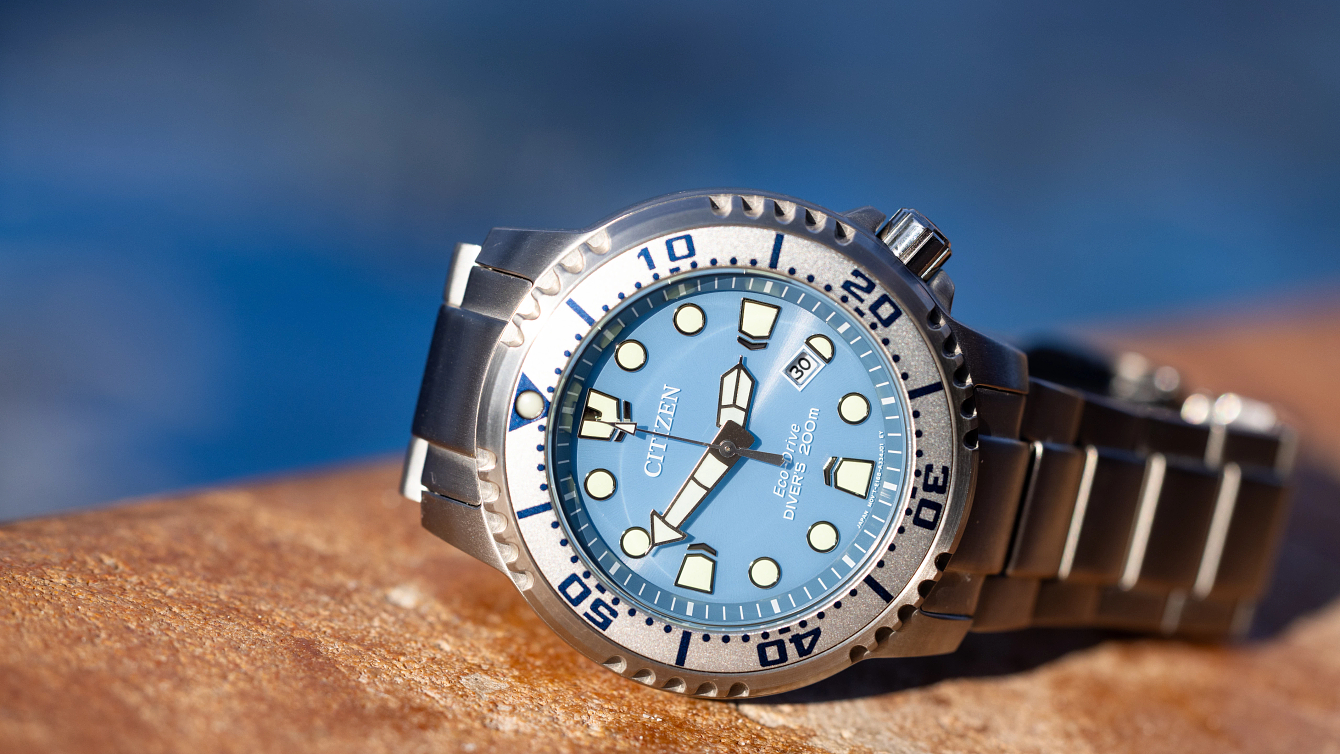 Promaster Dive Light Blue Dial Stainless Steel Bracelet BN0165-55L